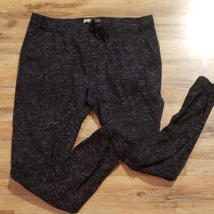 New and never worn black and white joggers